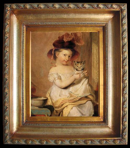 framed  Samuel Finley Breese Morse Little Miss Hone, Ta059-2